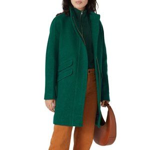 J.Crew Cocoon Coat Green